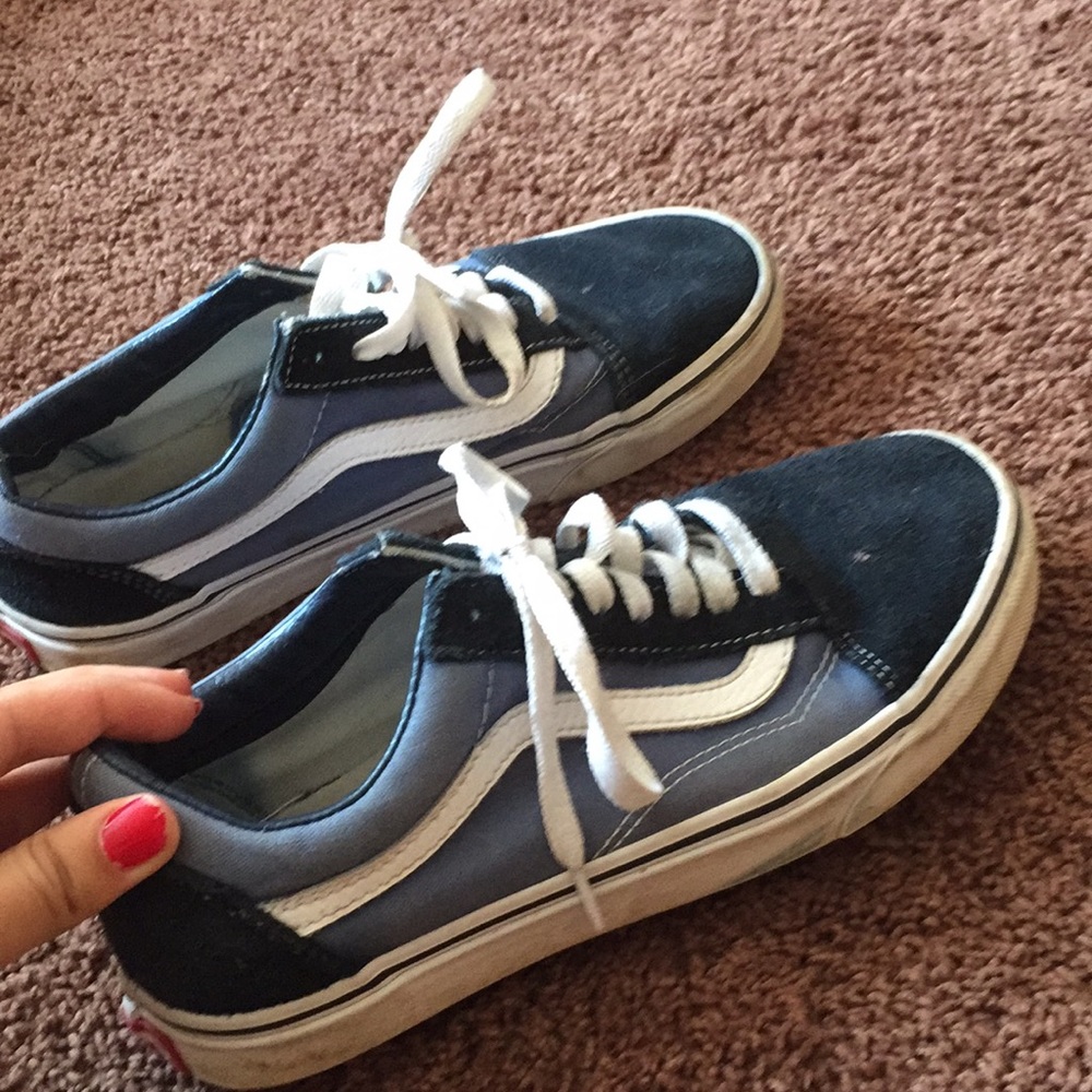 Navy blue old school vans